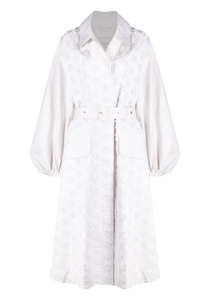 Cecilie Bahnsen bonded cotton-blend coat - White