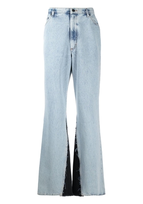 DUOltd side inserts loose jeans - Blue