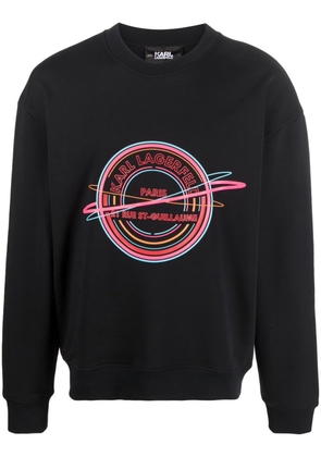 Karl Lagerfeld Athleisure logo-print sweatshirt - Black