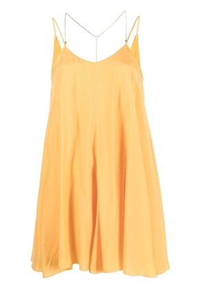 Patrizia Pepe chain-embellished shift dress - Yellow