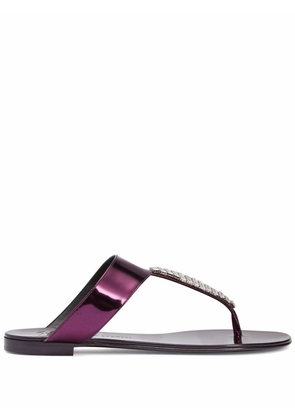 Giuseppe Zanotti Cleta crystal-embellished sandals - Purple