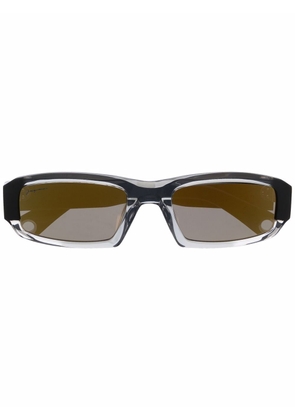 Jacquemus two-tone rectangle-frame sunglasses - Black