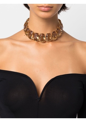 Swarovski Harmonia oversized-crystal choker necklace - Gold