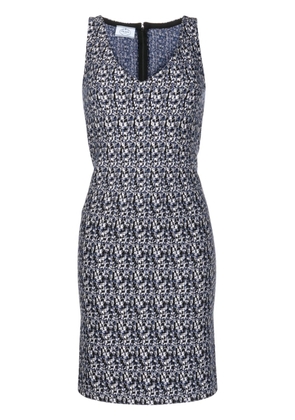 Prada Pre-Owned abstract-print knit dress - Blue