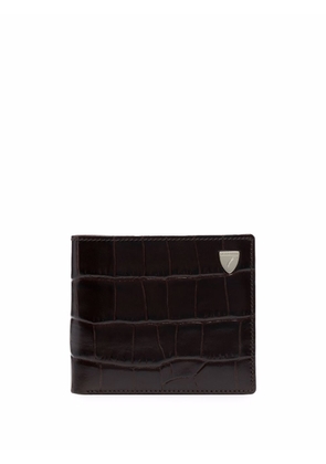 Aspinal Of London bi-fold leather wallet - Brown
