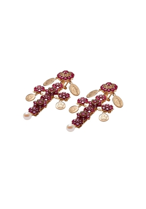 Dolce & Gabbana Family cross clip-on earrings - Gold