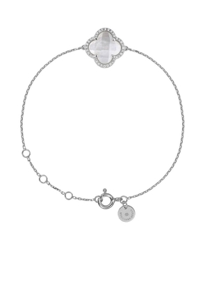 Morganne Bello 18kt white gold mother of pearl diamond bracelet - Silver