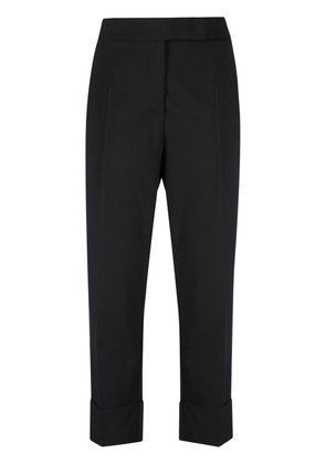 Blanca Vita pressed-crease four-pocket tailored trousers - Black