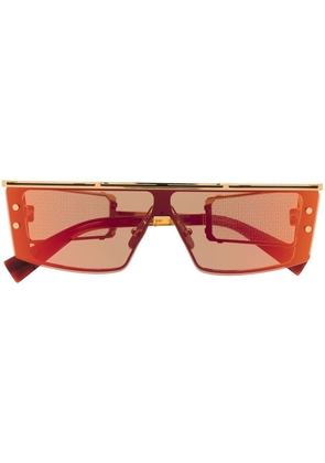 Balmain Eyewear square frame sunglasses - Gold