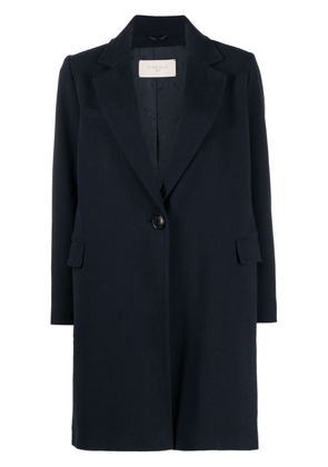 Circolo 1901 buttoned-up single-breasted coat - Blue