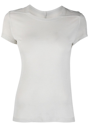 Rick Owens crew-neck silk blend T-shirt - Neutrals