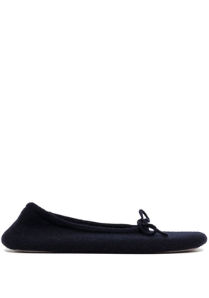N.Peal cashmere ballerina slippers - Blue