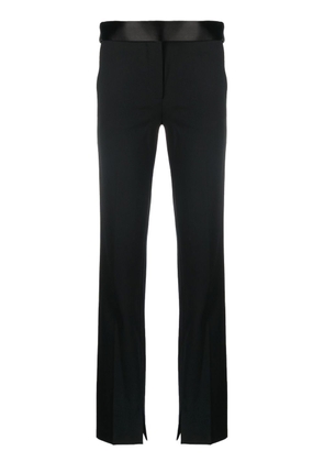 Stella McCartney satin-waistband detail trousers - Black