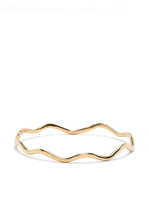 DOWER AND HALL hammered waterfall 3mm bangle - Gold