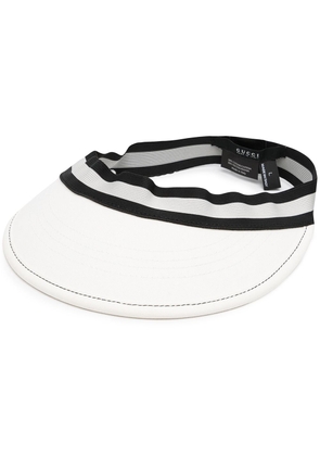 Gucci curved peak visor hat - White