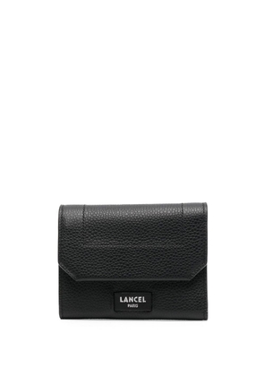 Lancel logo-patch leather wallet - Black