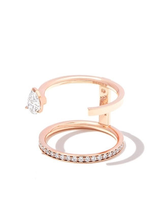 Repossi 18kt rose gold Serti Sur Vide diamond ring - Pink