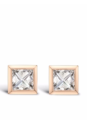 Pragnell 18kt rose gold RockChic diamond stud earrings - Pink