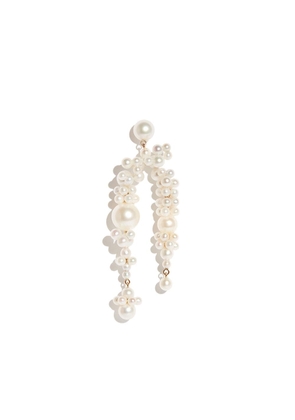 Sophie Bille Brahe 14kt yellow gold Fontaine Nuit pearl single earring
