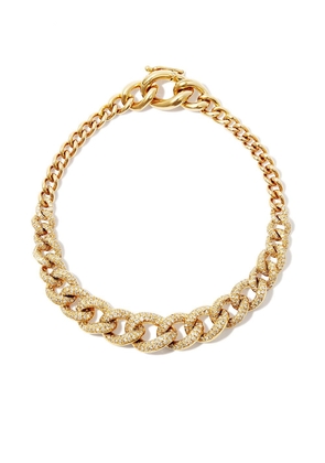 SHAY 18kt yellow gold Diamond Gradual Pave Link bracelet