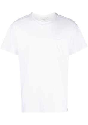 Mackintosh patch-pocket organic cotton T-shirt - White