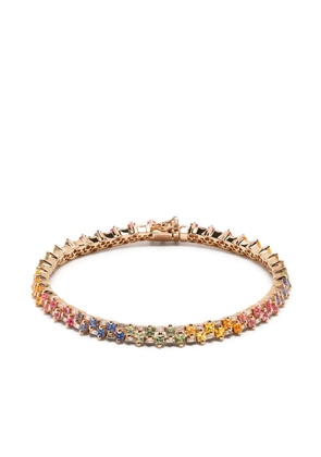 Suzanne Kalan 18kt rose gold sapphire tennis bracelet