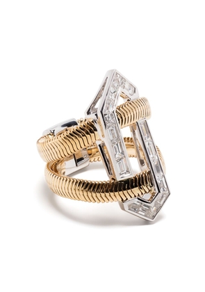 Nikos Koulis 18kt yellow gold diamond ring