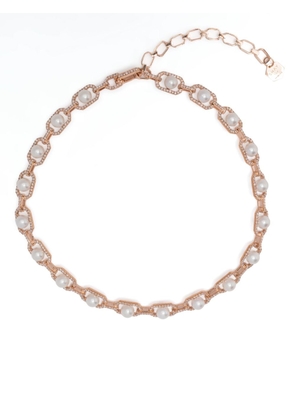 SHAY 18kt rose gold pearl and diamond necklace