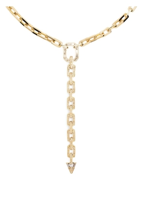 SHAY 18kt yellow gold Mini Deco diamond lariat necklace