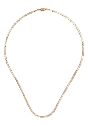 Suzanne Kalan 18kt yellow gold tennis necklace