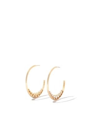 Lizzie Mandler Fine Jewelry 18kt yellow gold Éclat diamond hoop earrings