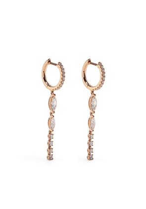 Anita Ko 18kt rose gold diamond drop earrings - Pink