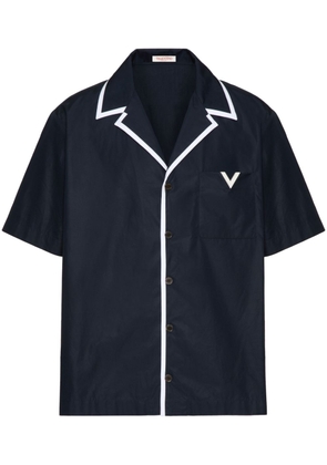 Valentino Garavani V Detail cotton shirt - Blue