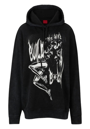 HUGO x Bella Poarch drawstring hoodie - Black