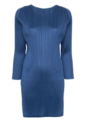 Pleats Please Issey Miyake January pleated dress - Blue