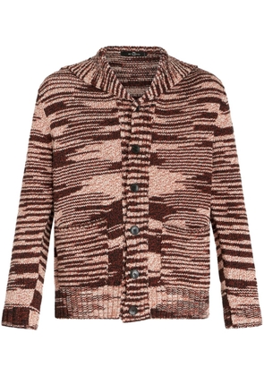 ETRO patterned-jacquard cotton-blend cardigan - Pink