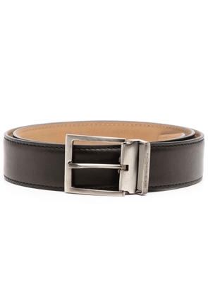 Moreschi buckle-fastening leather belt - Black