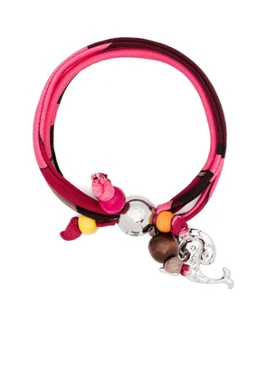 PUCCI Fiamme-print beaded bracelet - Pink