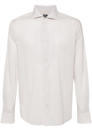 Fedeli long-sleeves cotton shirt - Neutrals