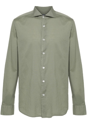 Fedeli long-sleeves cotton shirt - Green