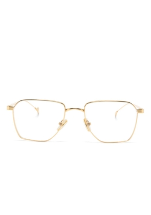 Eyepetizer Sigmund geometric-frame glasses - Gold