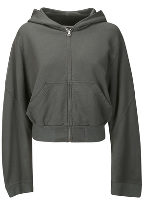 MM6 Maison Margiela zip-up cotton hoodie - Grey