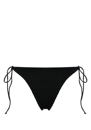 MC2 Saint Barth Norah crinkled bikini bottoms - Black