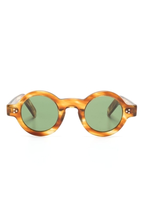 Lesca Tabu round-frame sunglasses - Brown