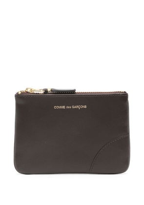 Comme Des Garçons Wallet logo-stamp leather wallet - Brown