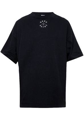 SAINT MXXXXXX logo-print cotton T-shirt - Black