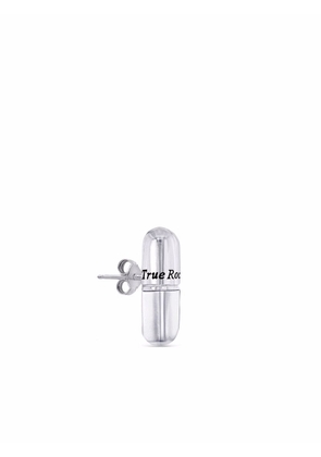 True Rocks pill stud earring - Silver