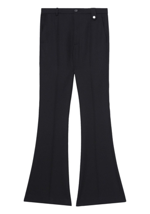 EGONlab. pressed-crease wool trousers - Black