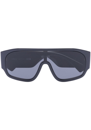 Versace Eyewear 90s Logo-Injected Mask sunglasses - Black