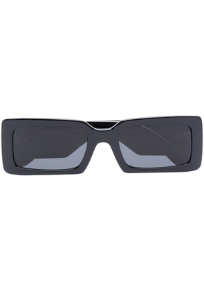 Dolce & Gabbana Eyewear logo-square plaque sunglasses - Black